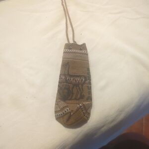 Brown Patterned Mini Bag